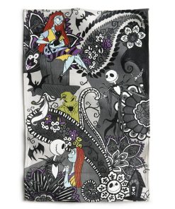 Disney Tim Burton's The Nightmare Before Christmas Plush Throw Blanket