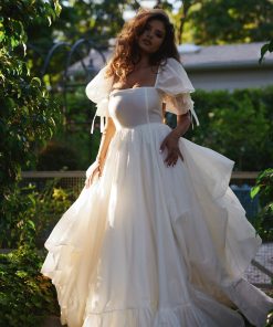 The Ivory Silk Organdy Fanfiction Bridal Gown