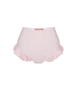 The Pink Gingham Ruffle Bikini Bottoms